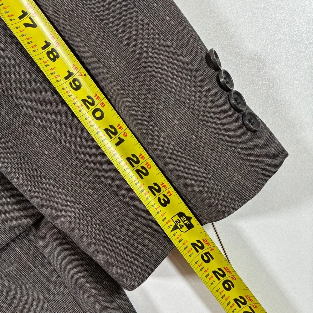 Brooks Brothers Blazer 46R Brown Glen Plaid 100% Wool Sport Coat Canada